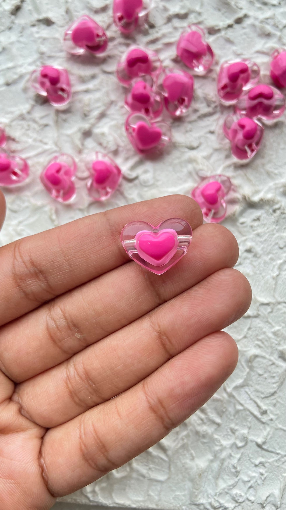 Thumbnail: Mini heart acrylic beads