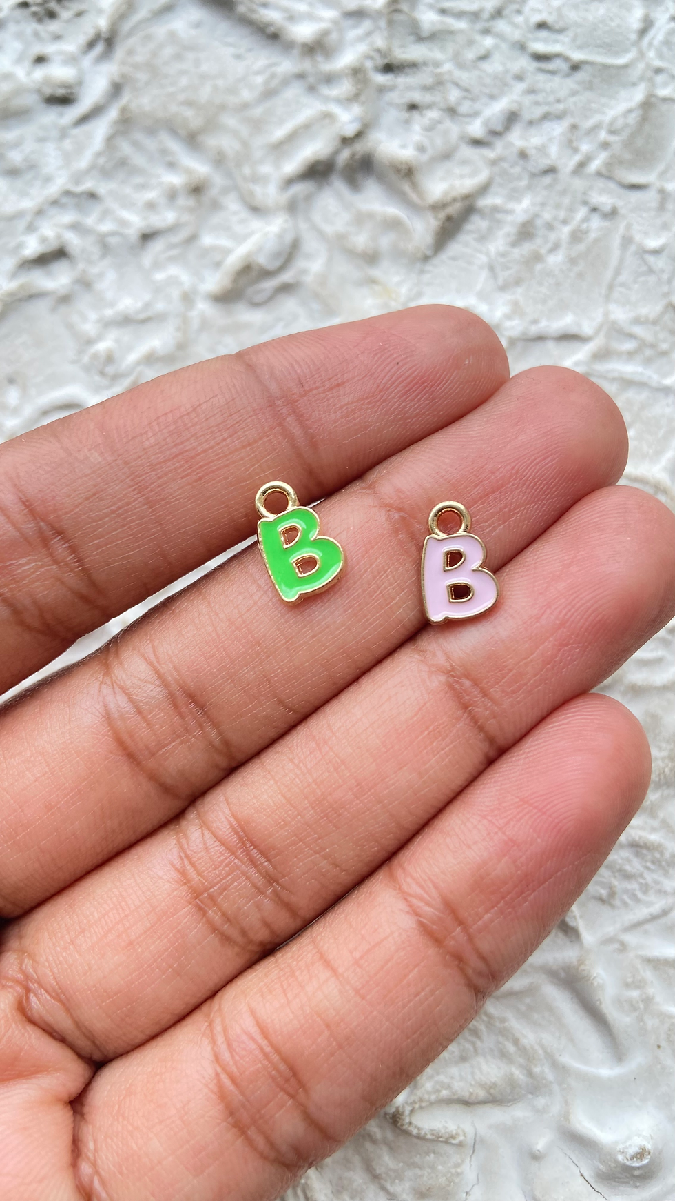 Thumbnail: Enamel colourful alphabet charm (A to L)