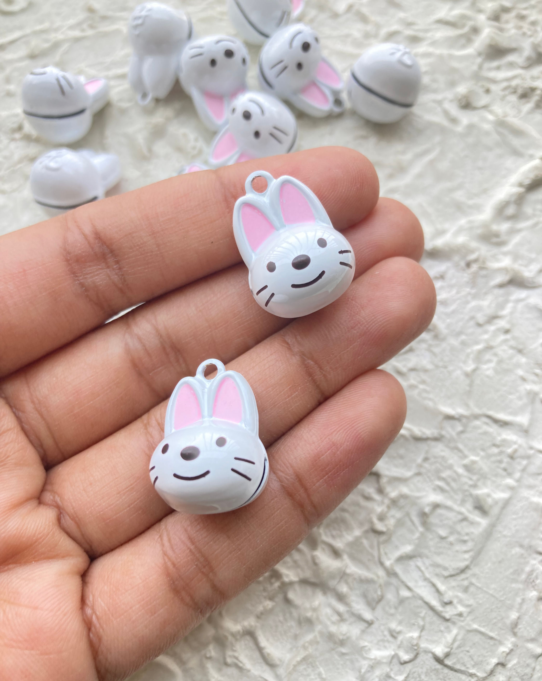 Bell bunny charm