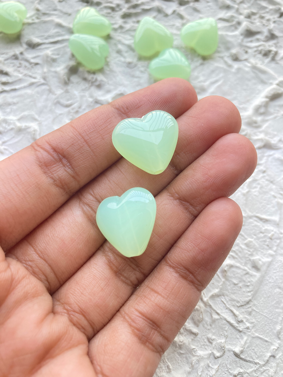 Thumbnail: Medium size jelly acrylic heart bead
