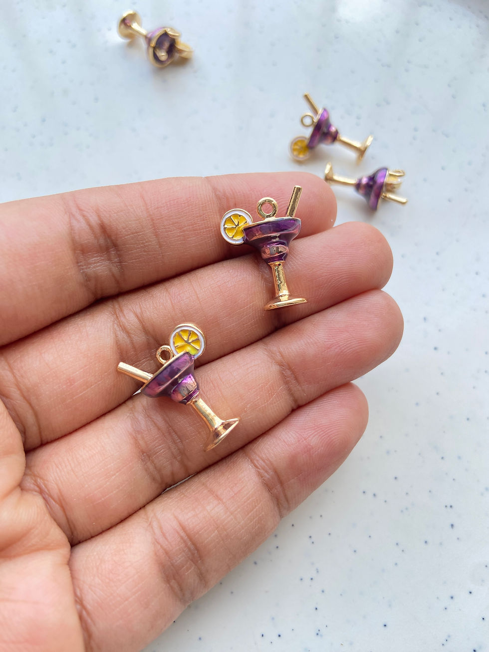 Thumbnail: 3D enamel margarita charm (1pc)