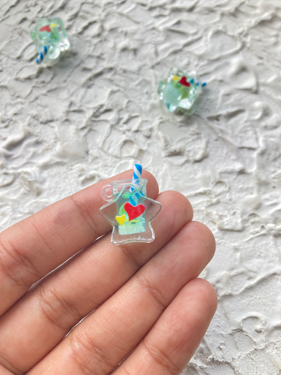Thumbnail: Star shape resin jar charm