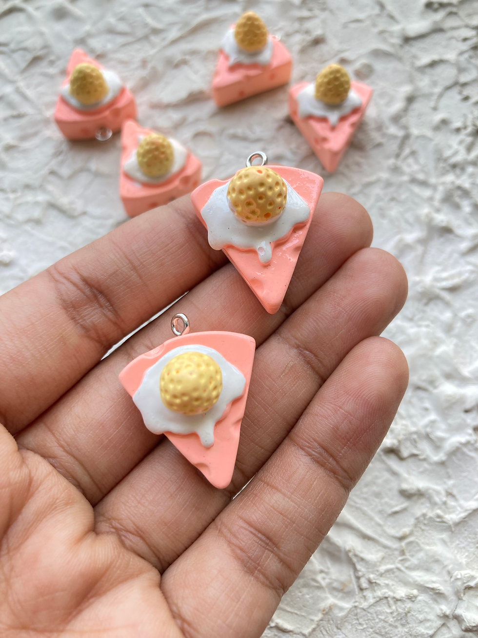 Thumbnail: Colourful pastry resin charm