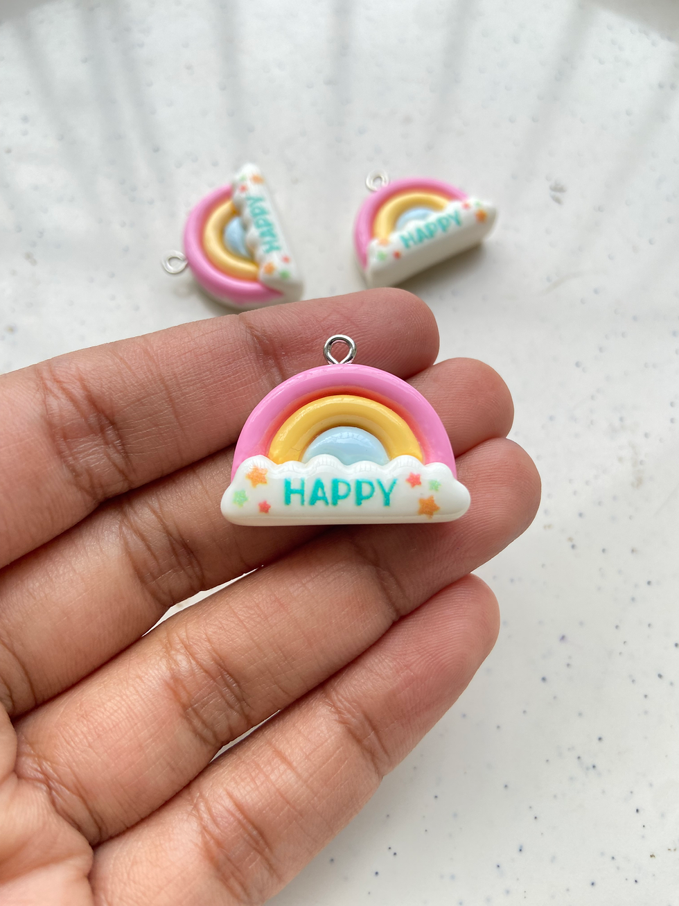 Thumbnail: Mix-shape flower/rainbow/ice-cream resin charm