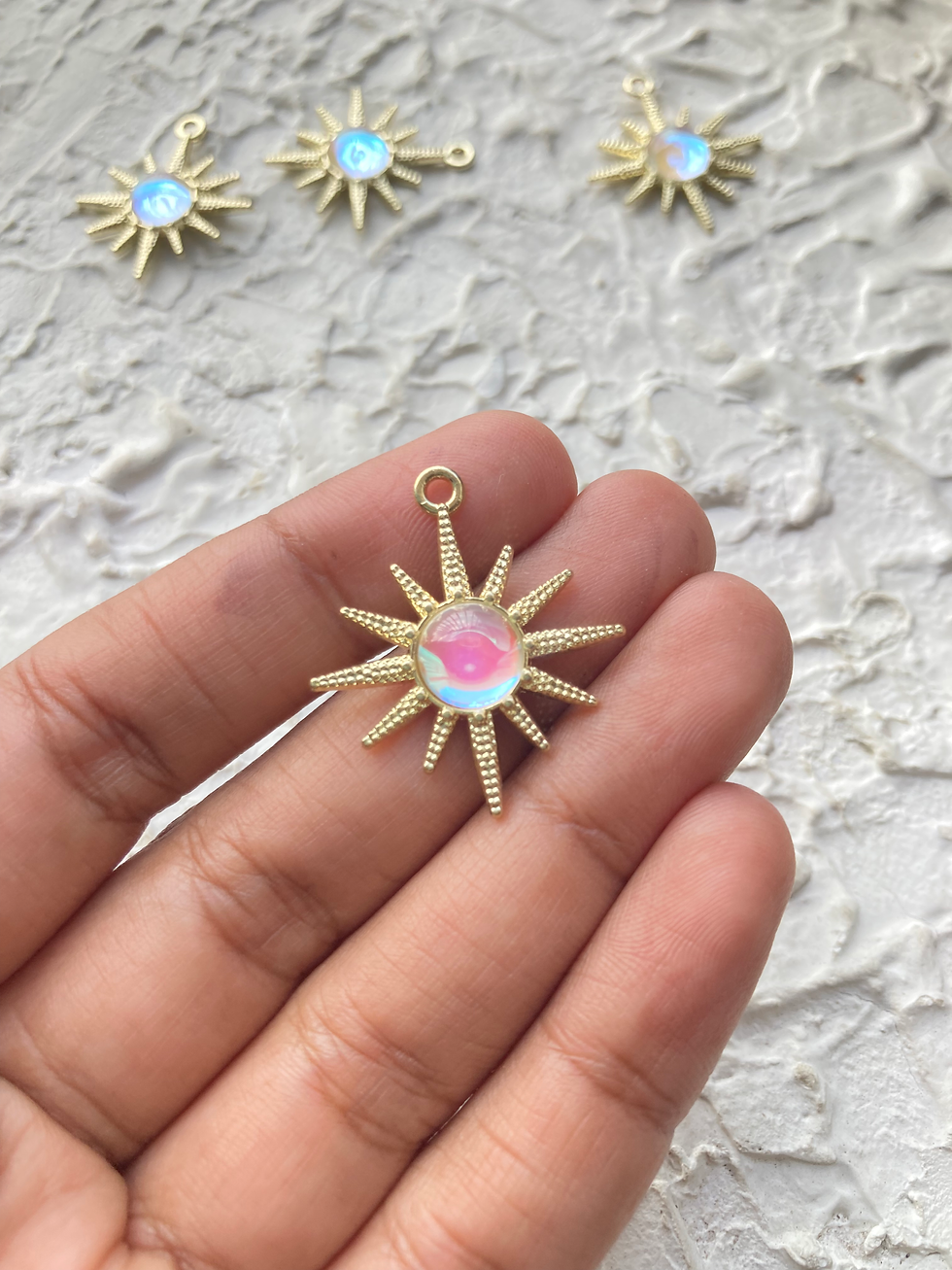 Thumbnail: Golden/silver alloy sun charm
