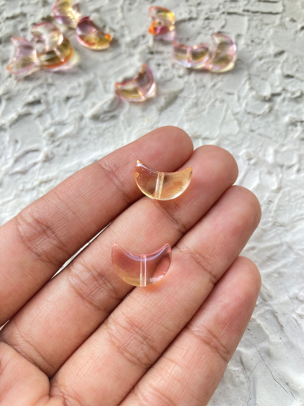 Thumbnail: Colourful glass moon bead (Part-1)