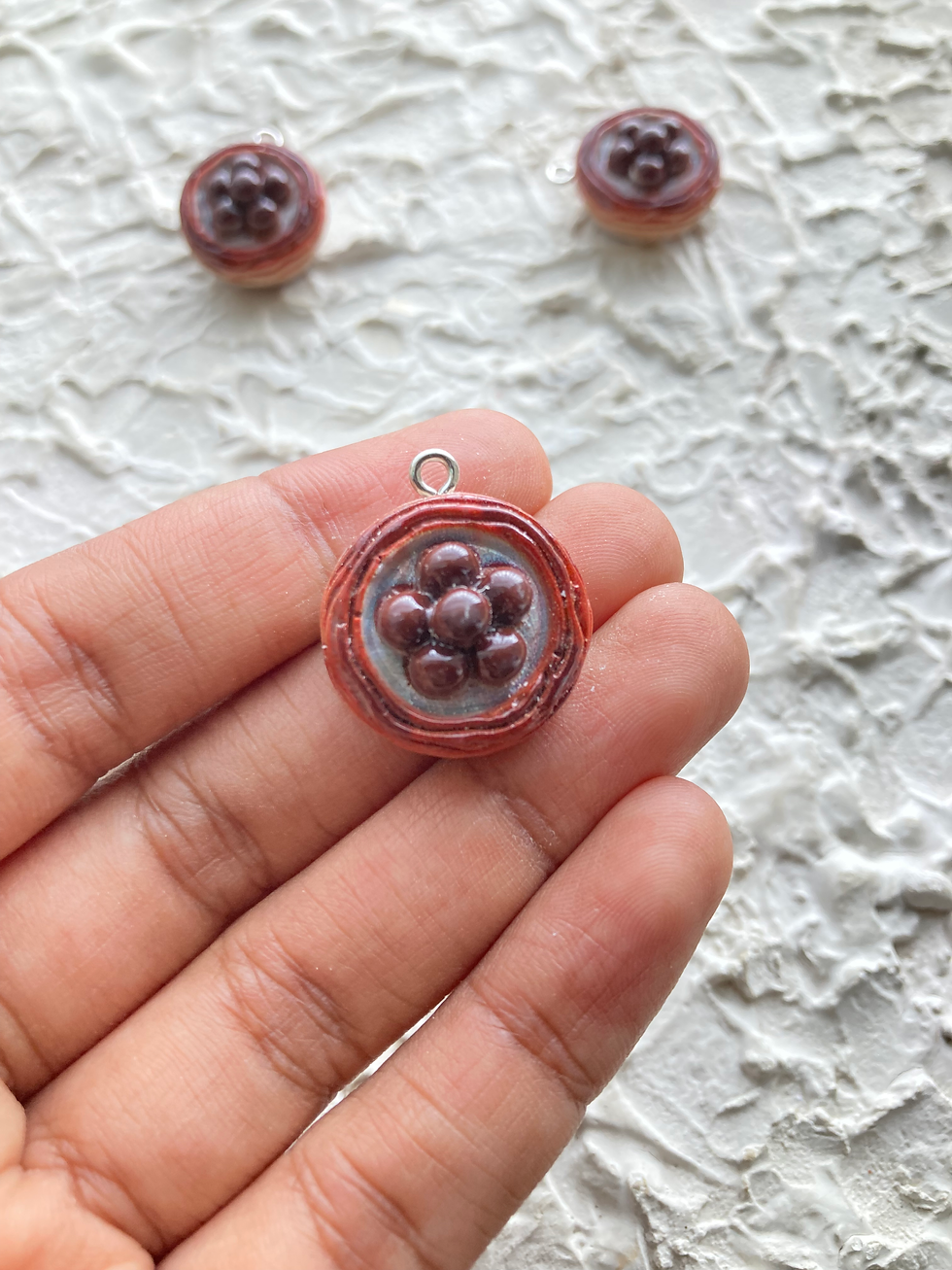 Thumbnail: Fruit tart resin charm