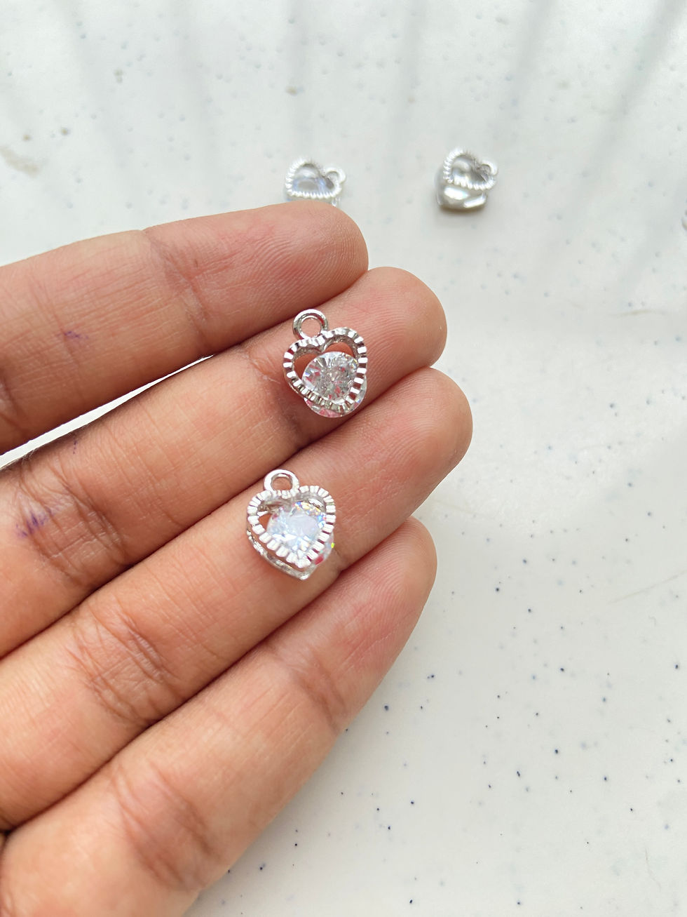 Thumbnail: Mixed shape rhinestone alloy charm