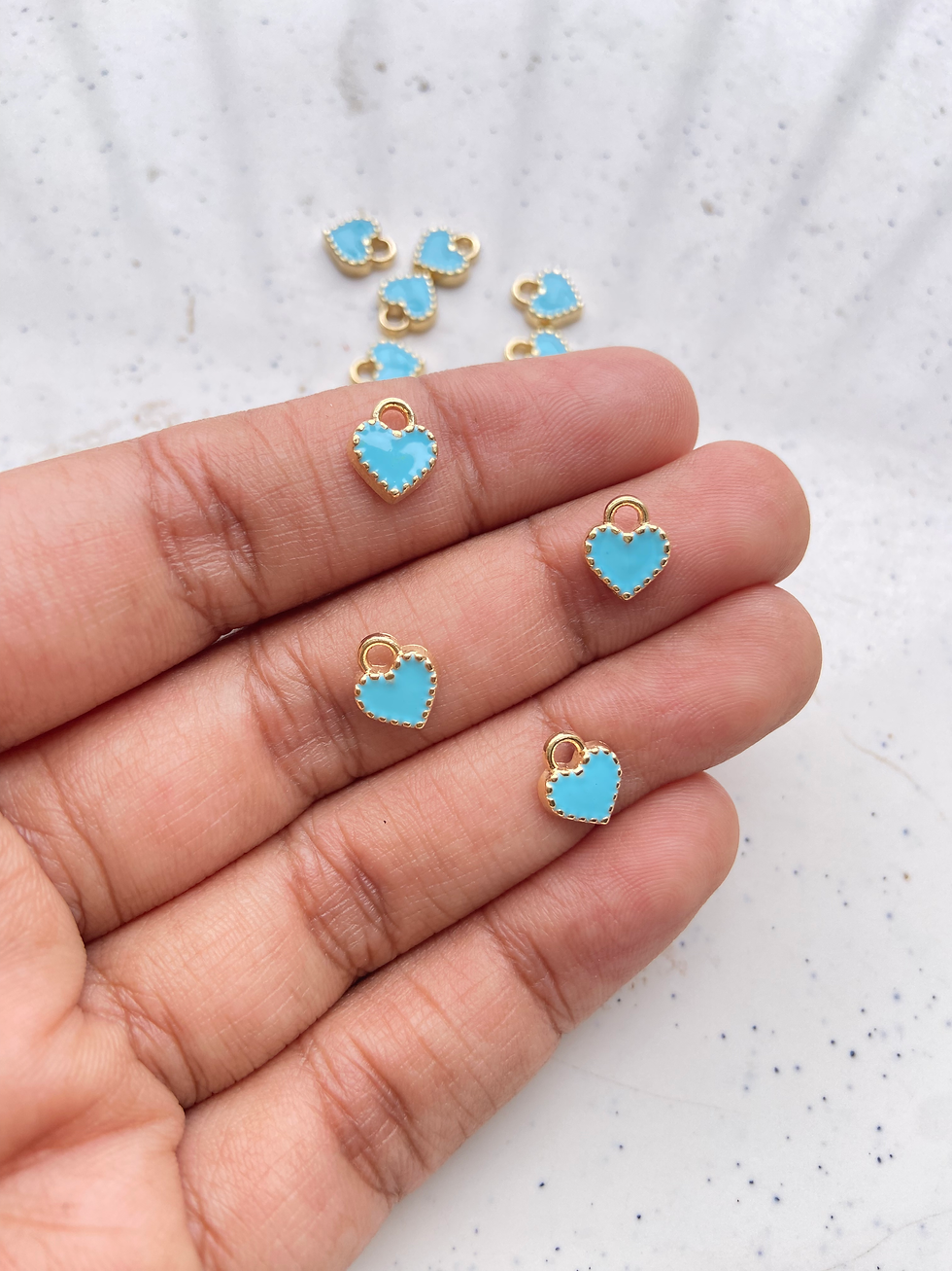 Thumbnail: Alloy enamel tiny heart charm