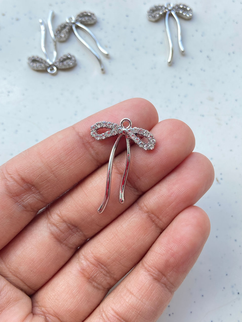 Thumbnail: Alloy zircon bow charm