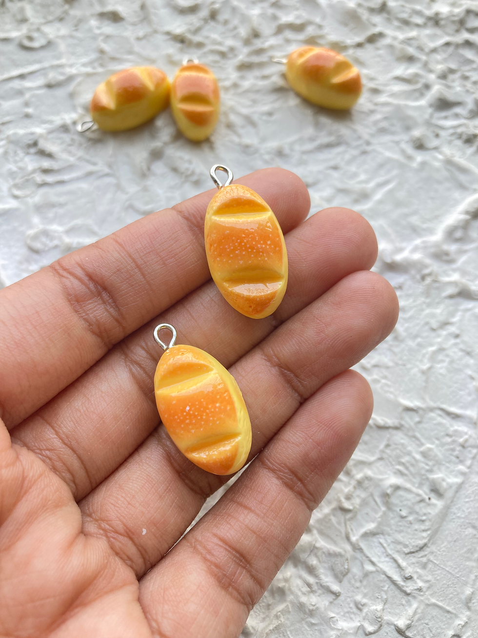 Thumbnail: Food theme bread/donut/bagel resin charm