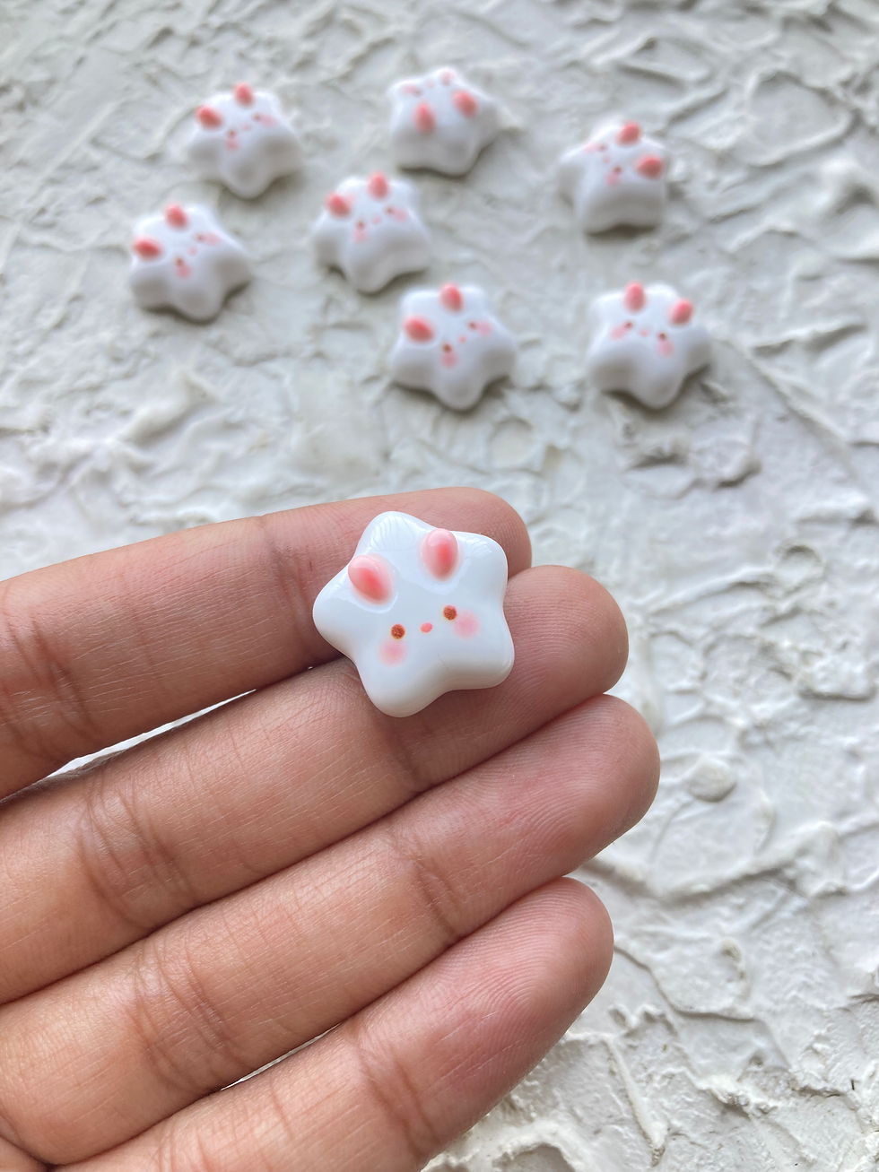 Thumbnail: Cartoon star shape resin cabachon charm