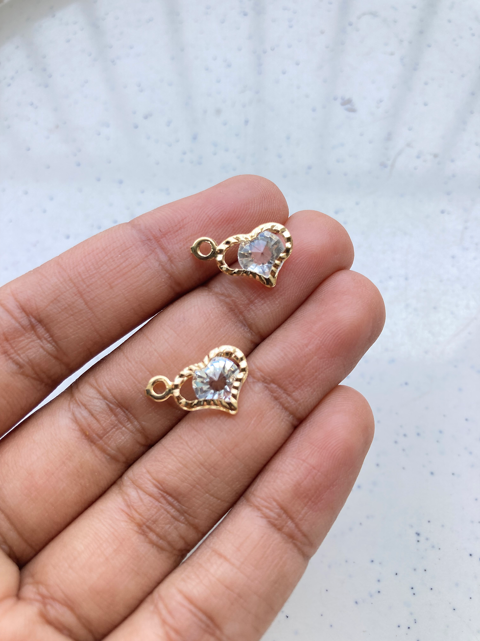 Thumbnail: Mixed shape rhinestone alloy charm