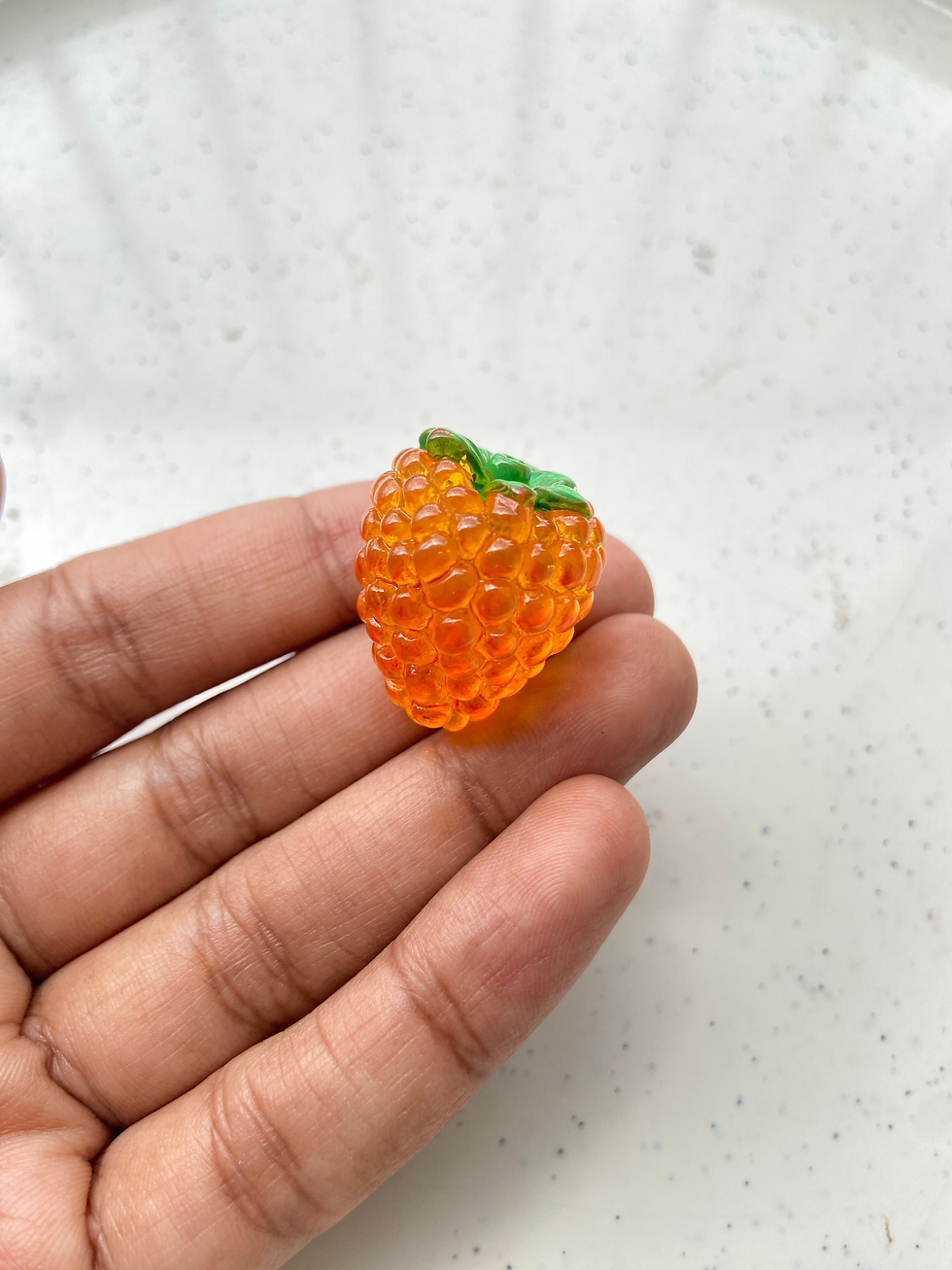 Thumbnail: Big resin mix-fruit cabachon charm (no hook, no drill)