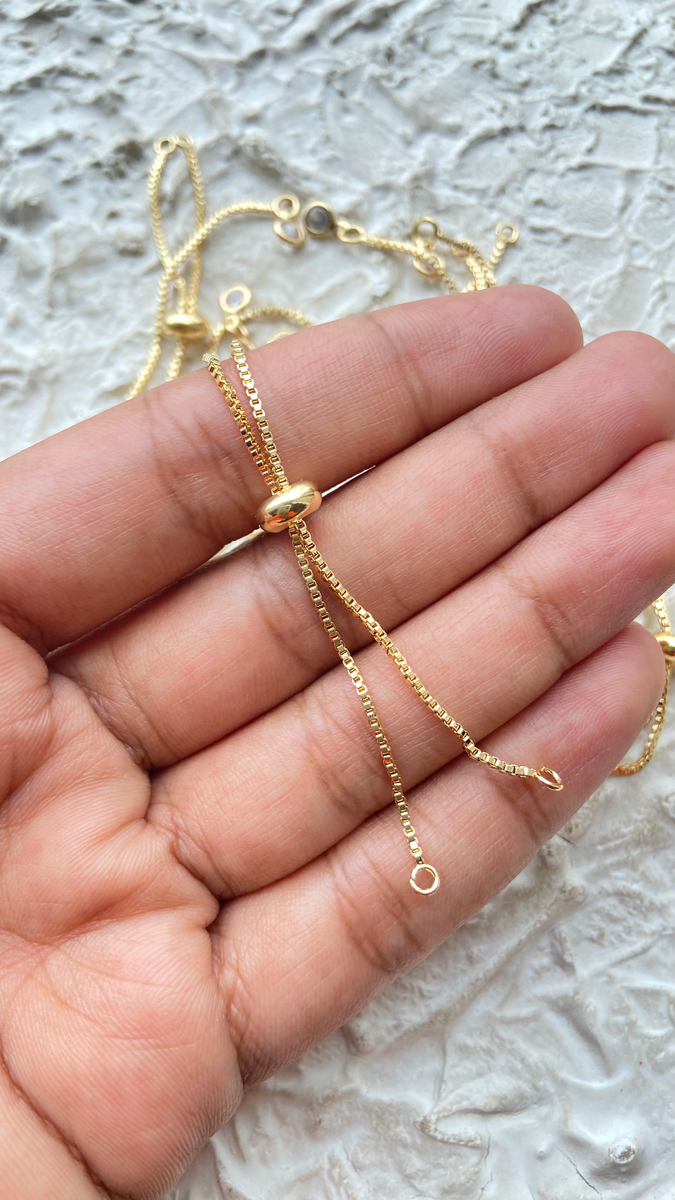 Thumbnail: 11 cm, Gold plated/white gold plated bracelet