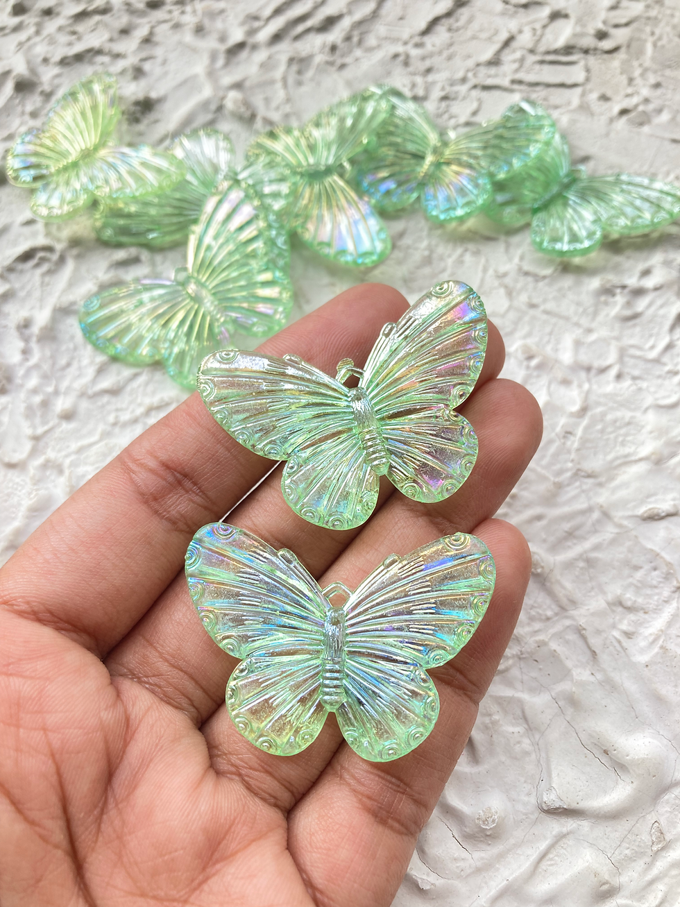 Thumbnail: Colourful acrylic butterfly charm