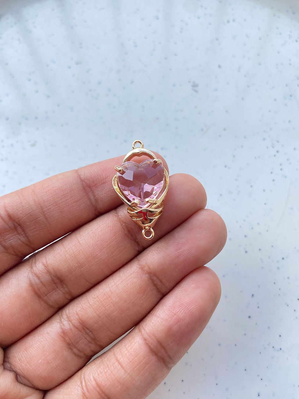 Thumbnail: Heart stone with designer frame connector