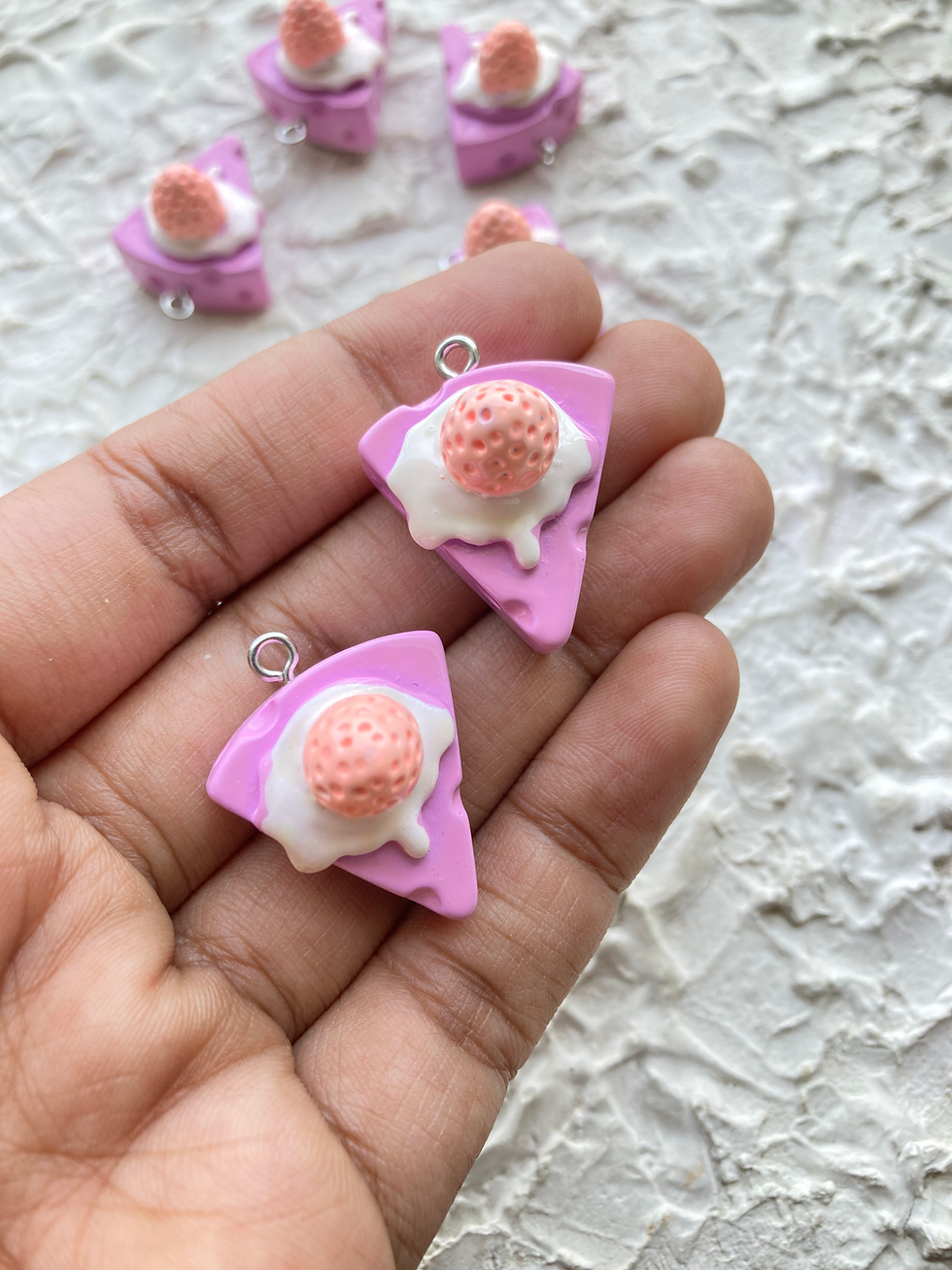 Thumbnail: Colourful pastry resin charm