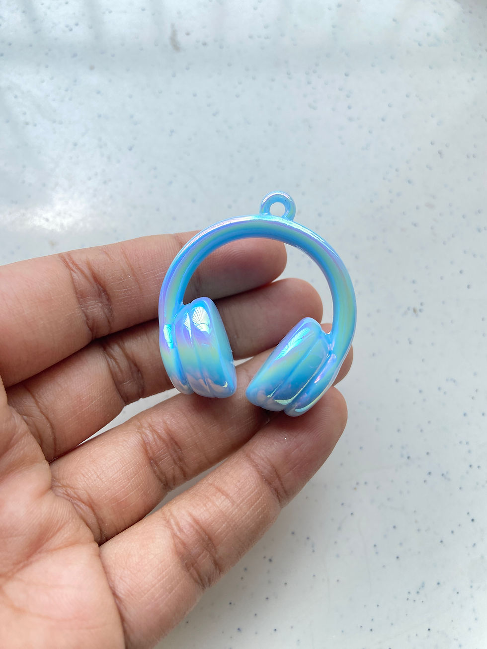 Thumbnail: Opaque acrylic mixed colour headset charm (1pc)