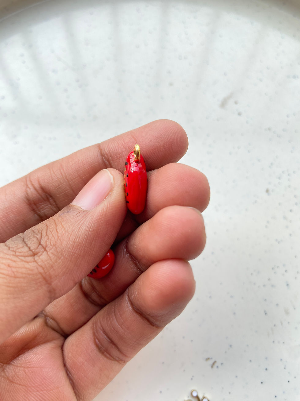 Thumbnail: 3d Enamel rugby charm, anti-tarnish