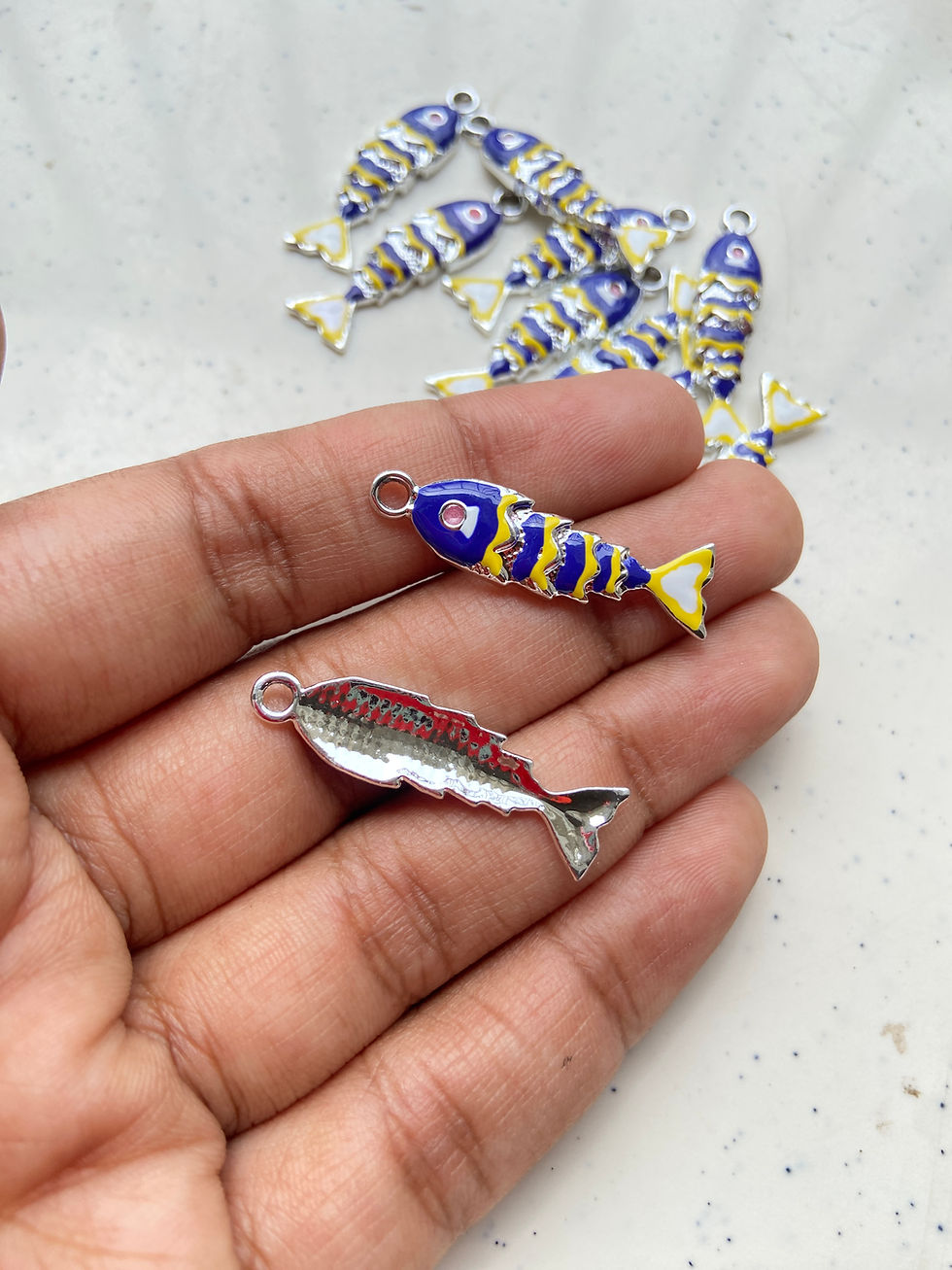 Thumbnail: Alloy enamel fish charm
