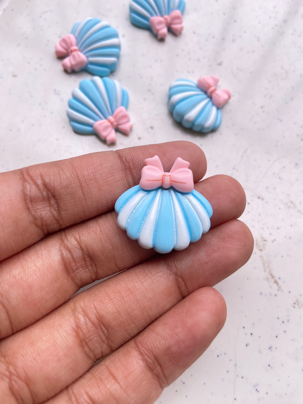 Thumbnail: Sea theme flat back cabachon charm (without hook)