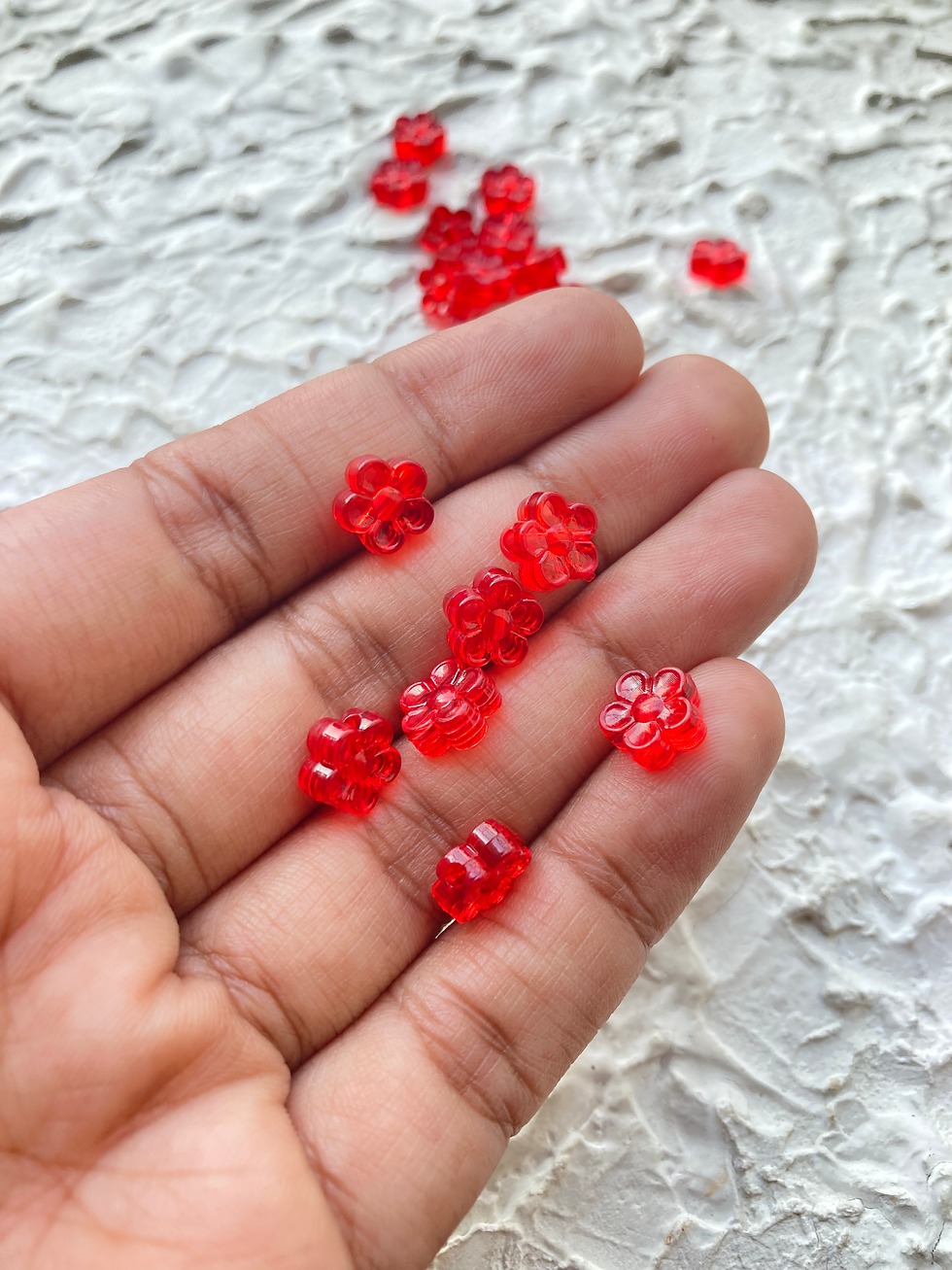 Thumbnail: Small flower mix colour acrylic bead