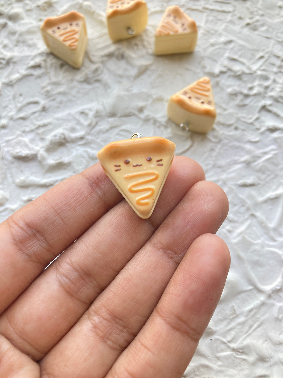 Thumbnail: Cute resin cheese cake charm