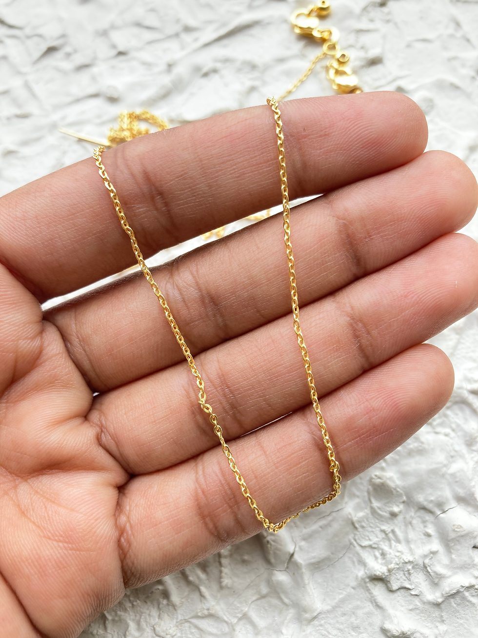 Thumbnail: Readymade cabel chain with lobster+round bead