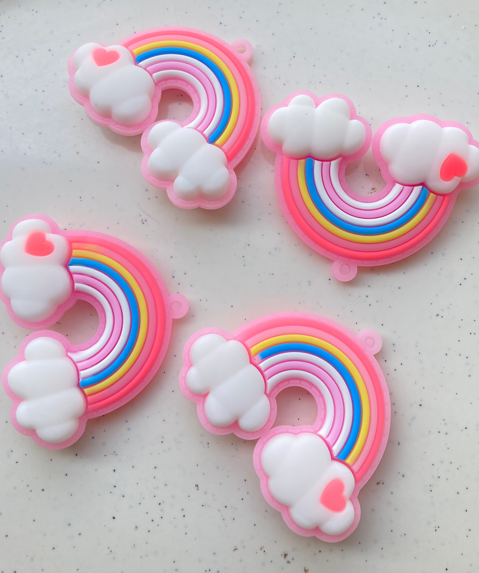 Thumbnail: Big plastic rainbow charm