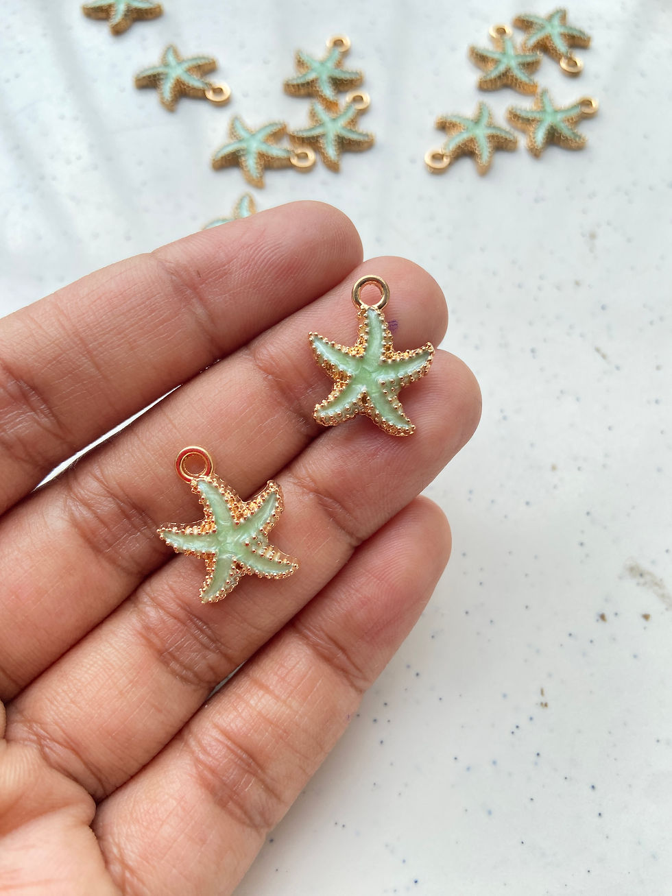 Thumbnail: Alloy enamel starfish charm