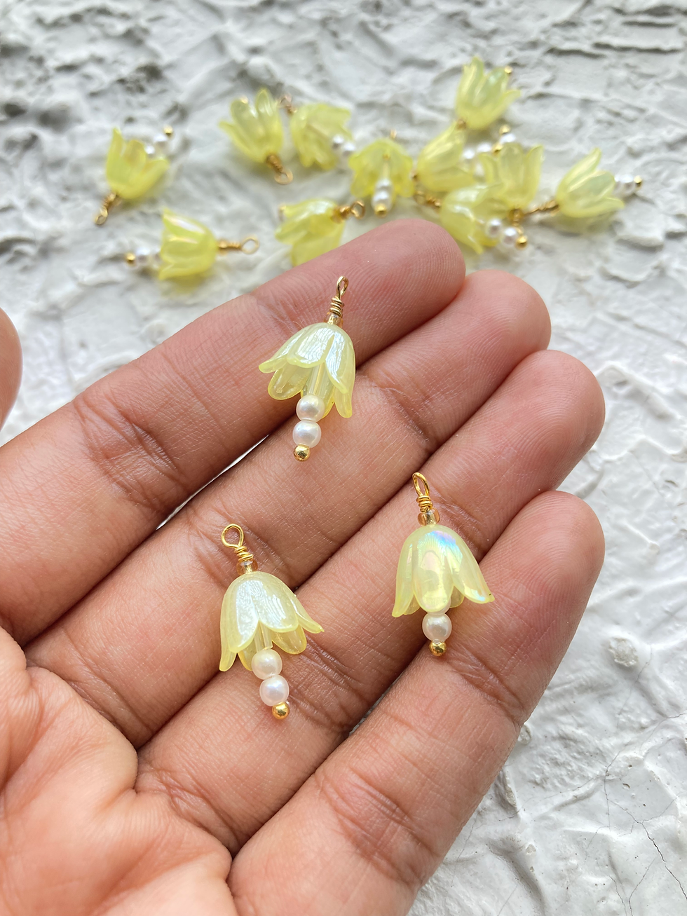 Thumbnail: Acrylic colourful lily of the valley charm