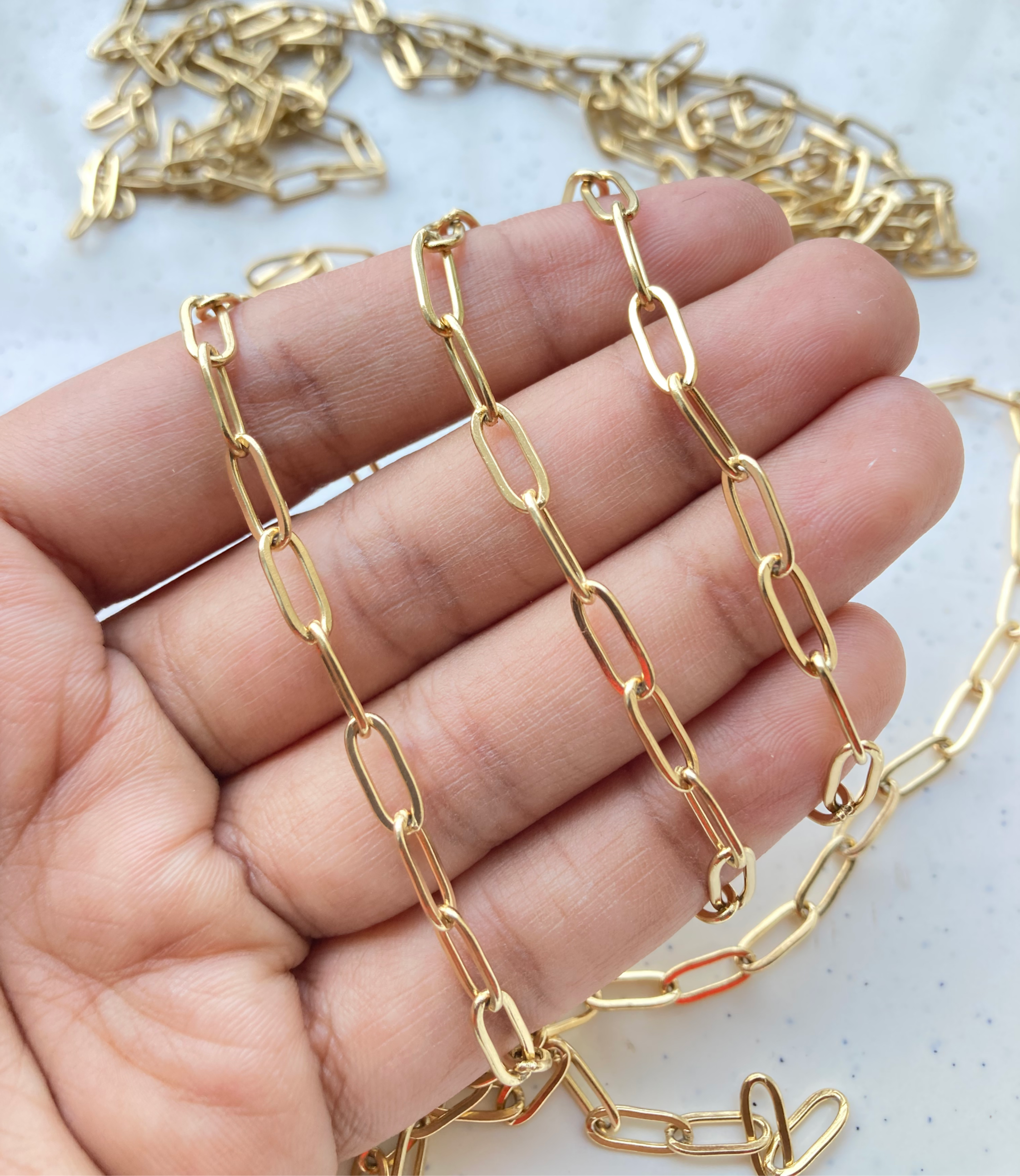 9.7*4.2mm, running paper clip chain