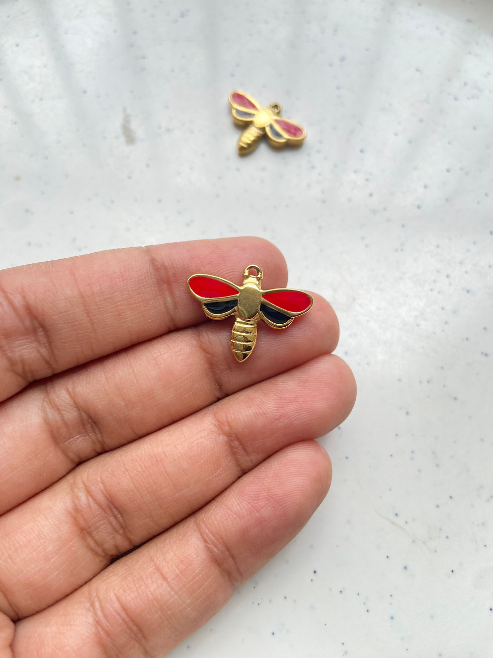 Thumbnail: Stainless steel dragonfly charm (1pc)