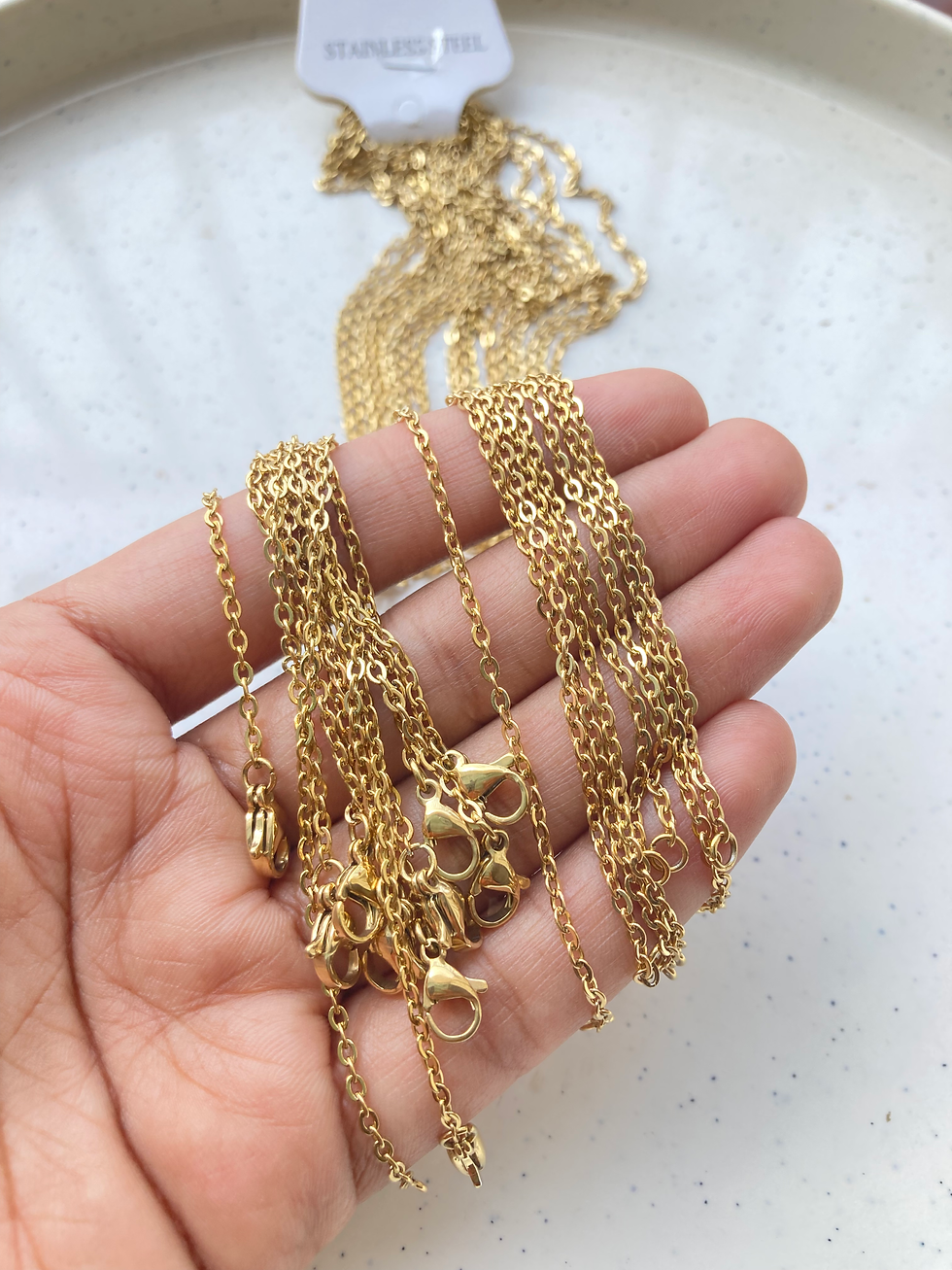 Thumbnail: 2mm, 304 stainless steel silver cable chain with lobster clasp
