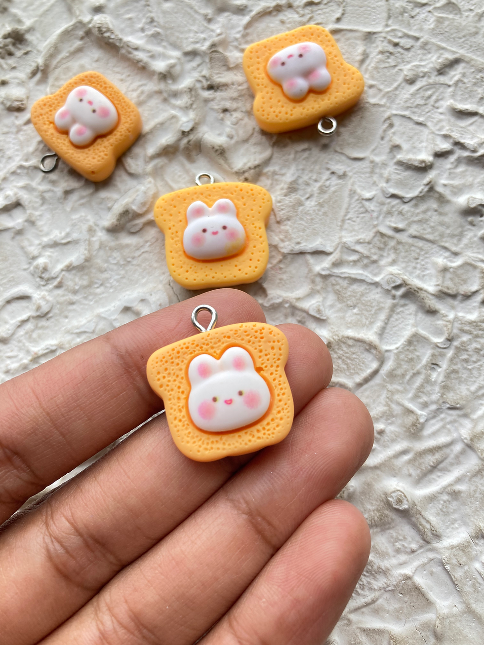 Thumbnail: Resin rabbit mix shape charm