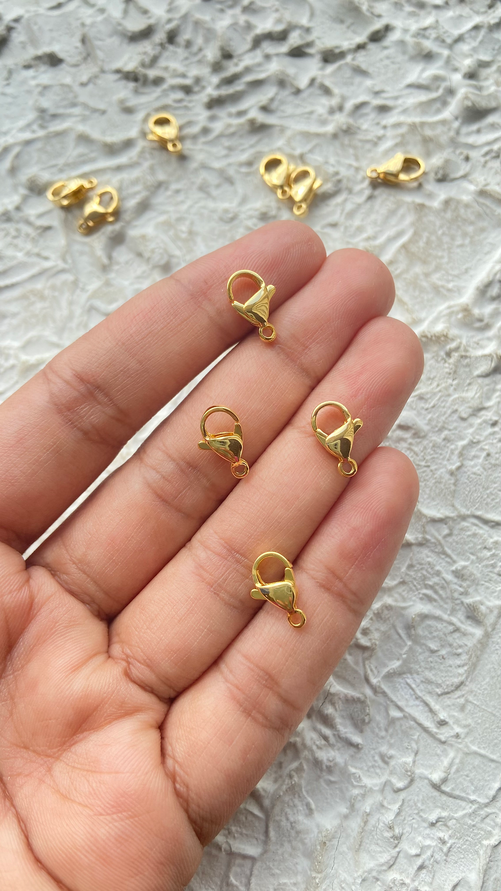 Thumbnail: 24k gold plated 304 stainless steel lobster clasp