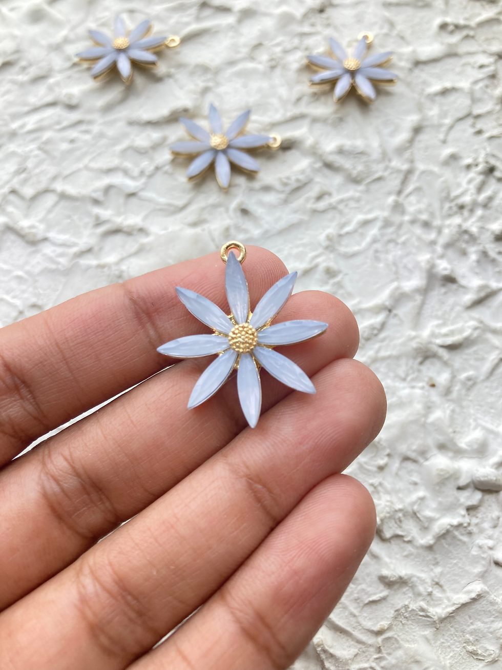 Thumbnail: Rhinestone flower alloy charm