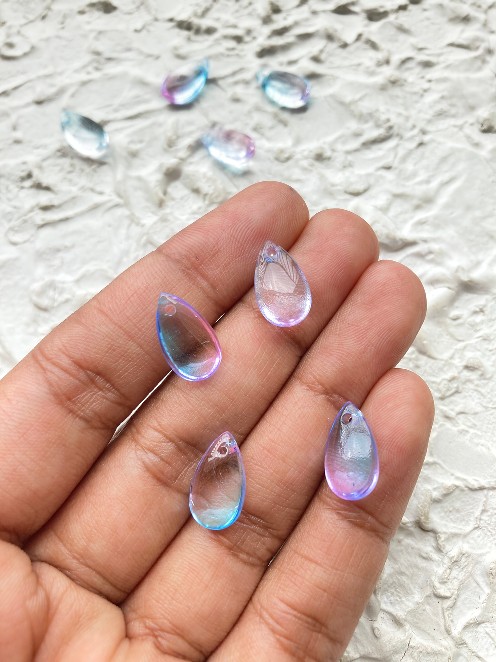 Thumbnail: Colourful glass drop beads (Part-2)