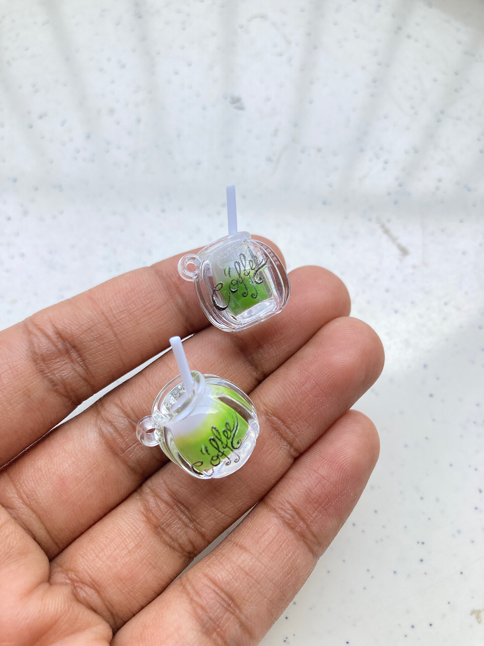 Thumbnail: Coffee mug acrylic glow in dark charm