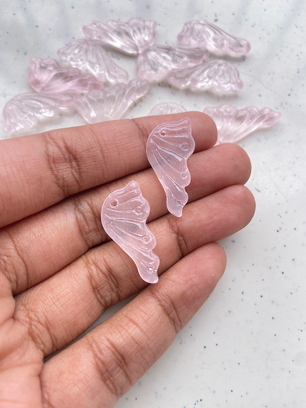 Thumbnail: Iridescent acrylic wing charm