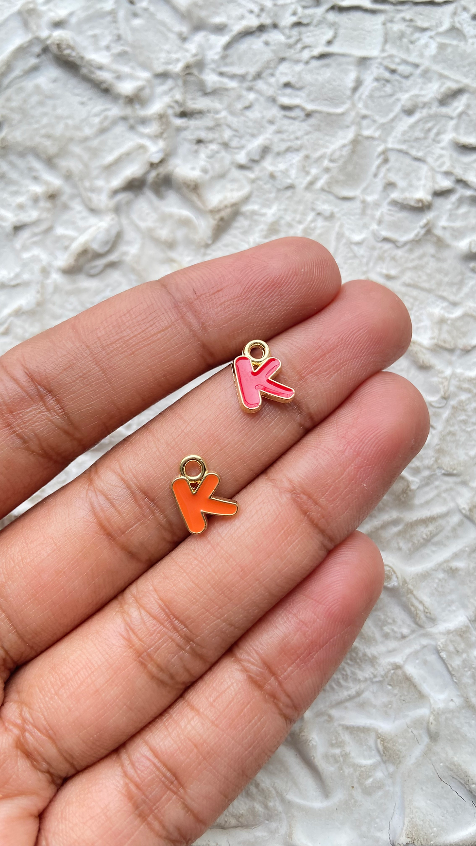 Thumbnail: Enamel colourful alphabet charm (A to L)