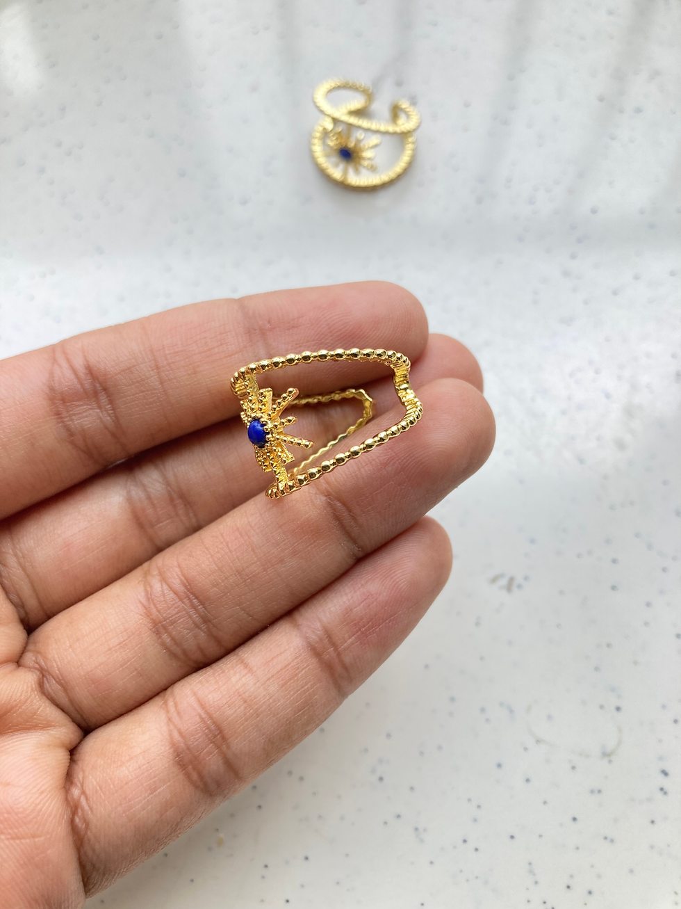 Thumbnail: Readymade sun shape adjustable ring