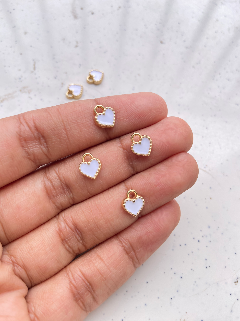 Thumbnail: Alloy enamel tiny heart charm