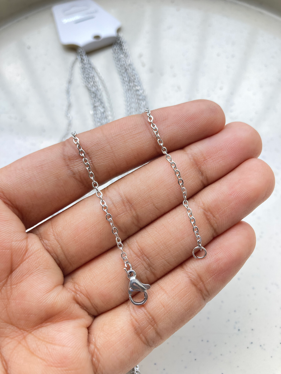 Thumbnail: 1.5mm chain stainless steel with lobster clasp, Waterprooof