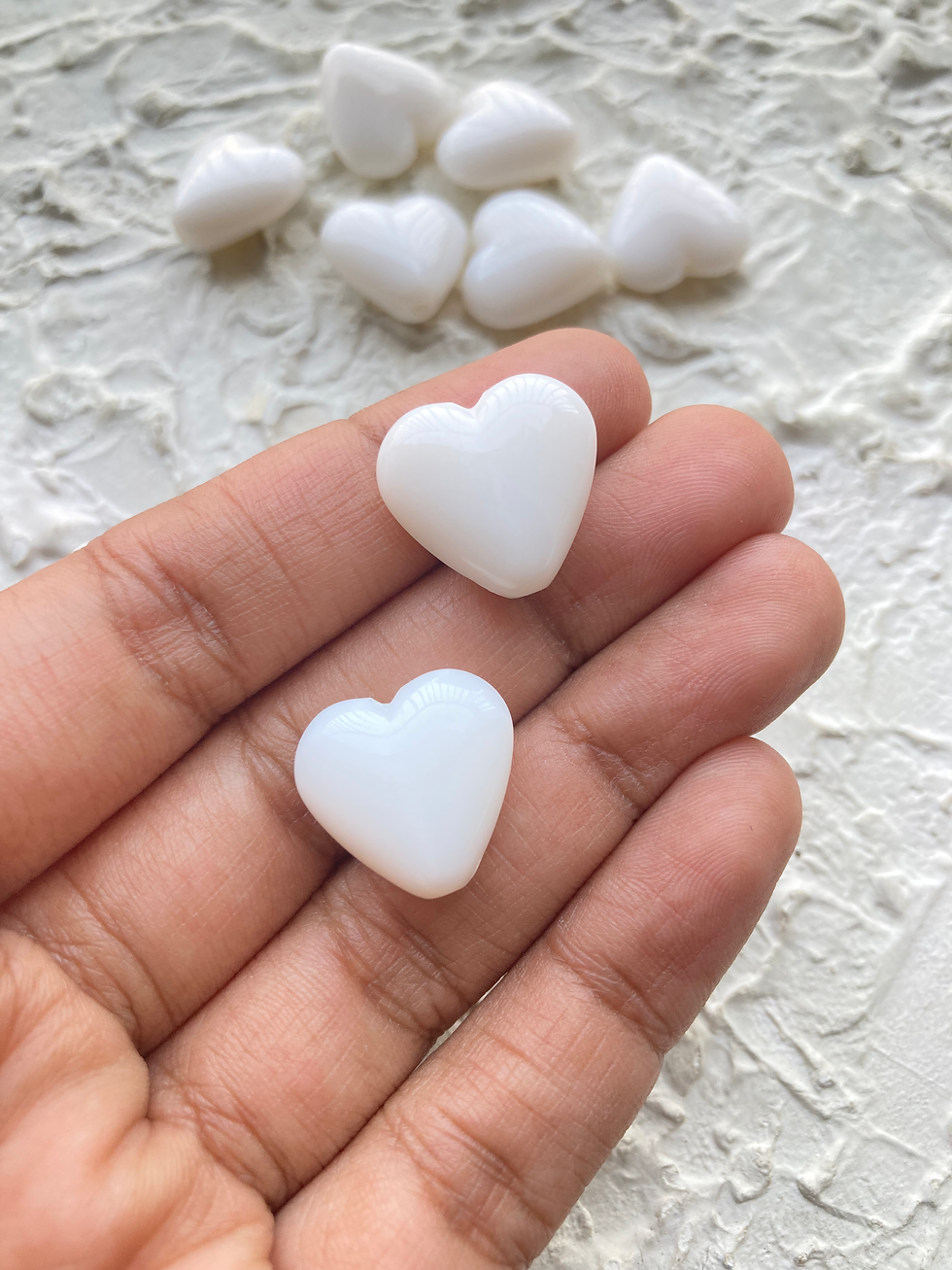 Thumbnail: Medium size jelly acrylic heart bead