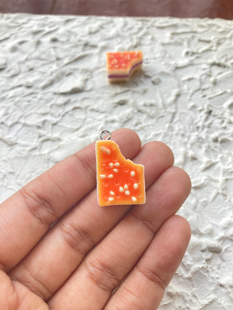 Thumbnail: Food design bear/bread resin charm