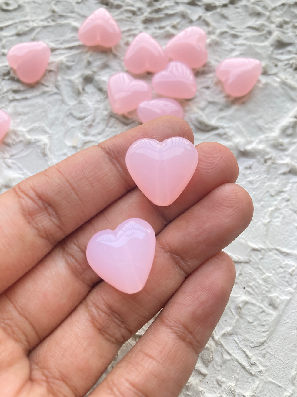 Thumbnail: Medium size jelly acrylic heart bead