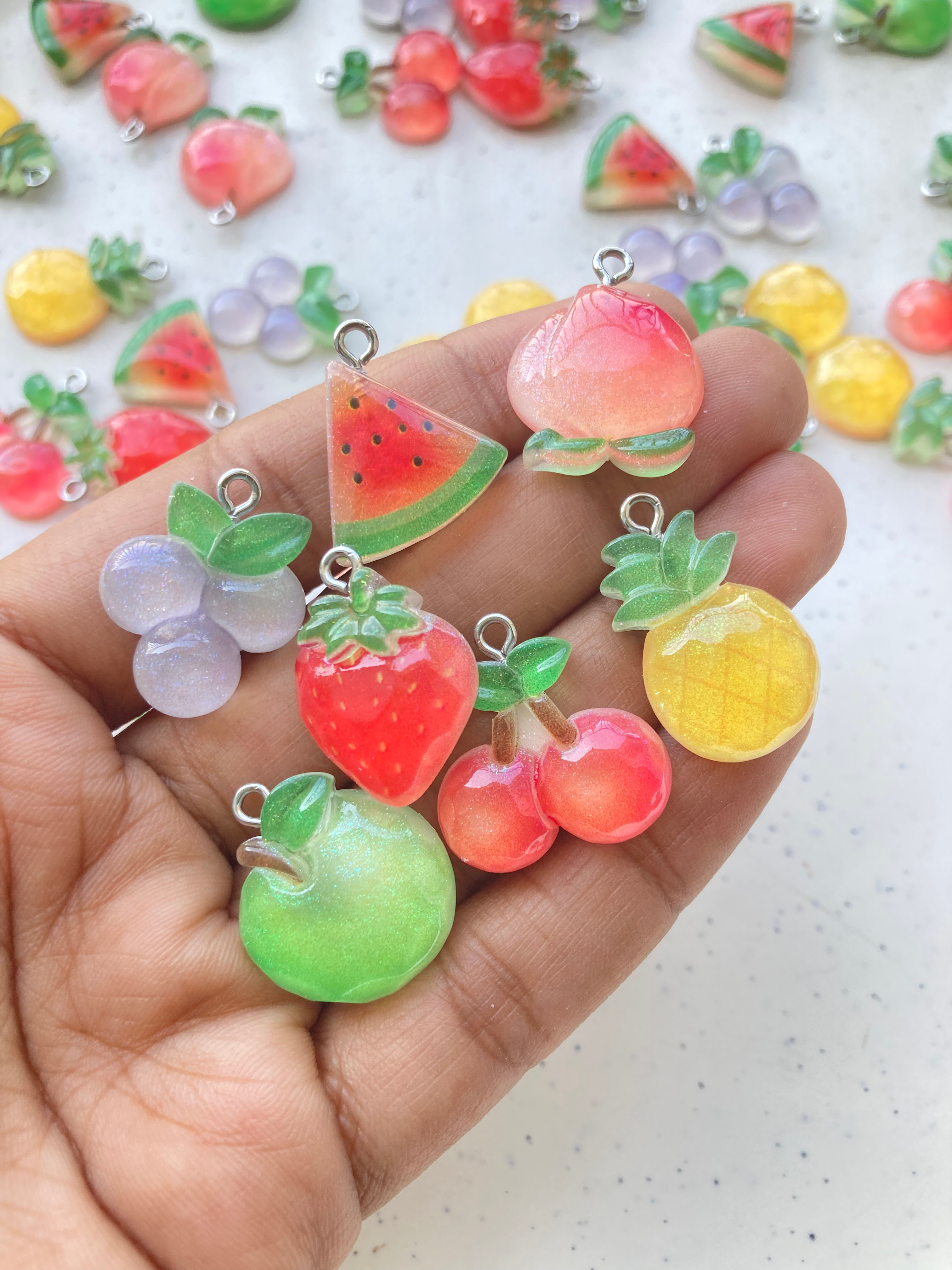Fruit theme resin charm