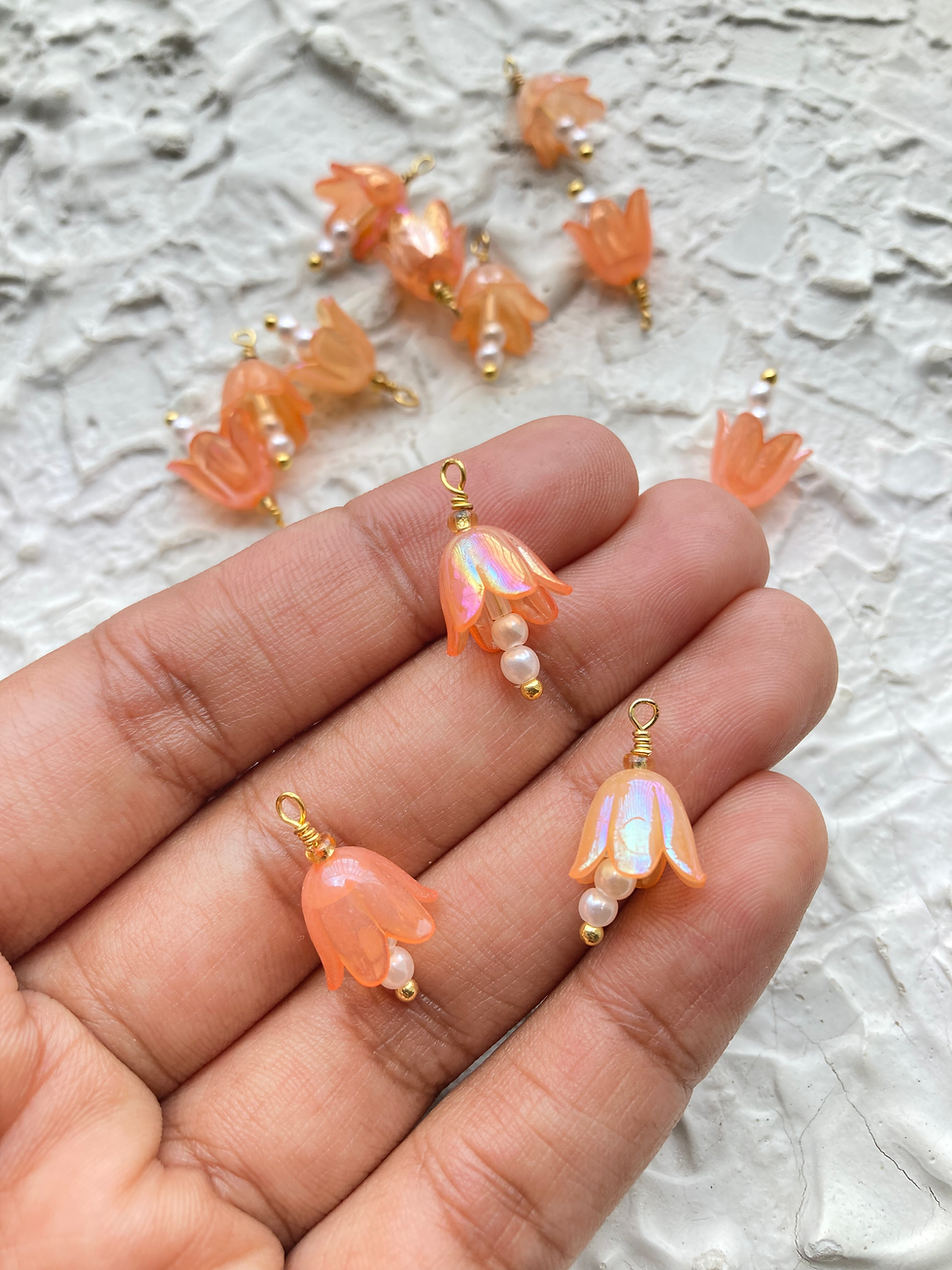 Thumbnail: Acrylic colourful lily of the valley charm